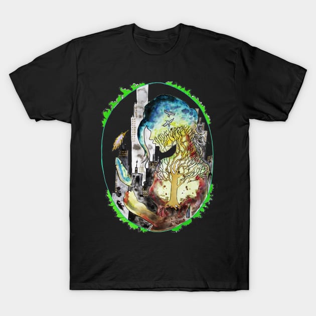 Bright On The Inside T-Shirt by BecKoffee